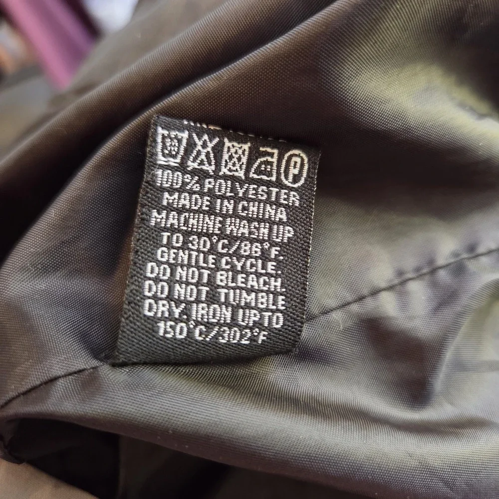 LON NYC Across The Pond Men's L Jacket Black White Gray Windbreaker Full Zip EUC - Picture 6 of 6